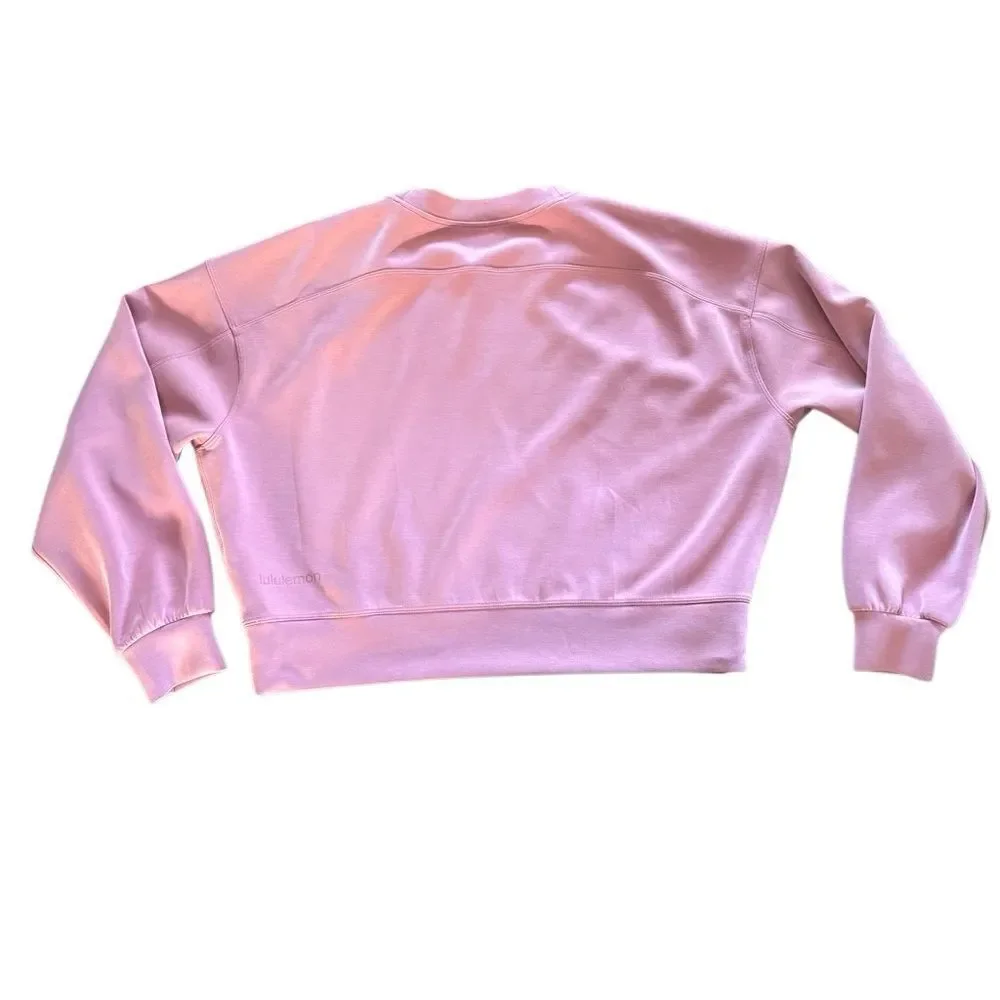 Lululemon Perfectly Oversized Cropped Crew *Softstreme™ Spiced Chai